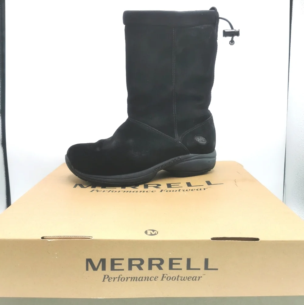 SIZE 8 Merrell Primo Chill Massif, Black Suede Boots EUC B61 - Picture 10 of 10